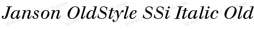 Janson OldStyle SSi Italic Oldstyle Figures字体转换